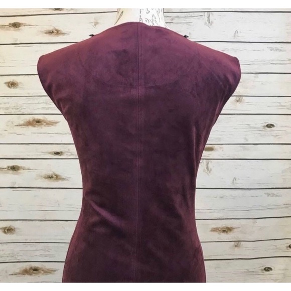 BCBG MaxAzria Karlee Faux-Suede Mini Dress - Picture 6 of 7